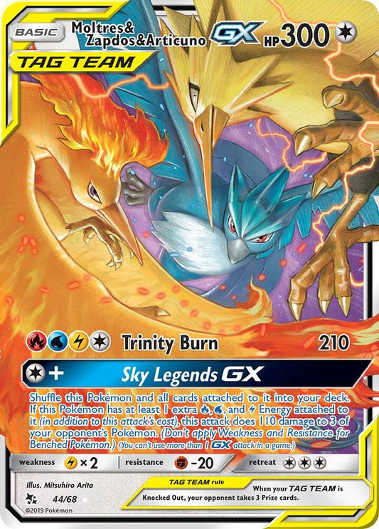 Moltres & Zapdos & Articuno GX - Hidden Fates (HIF) NM *FOIL*