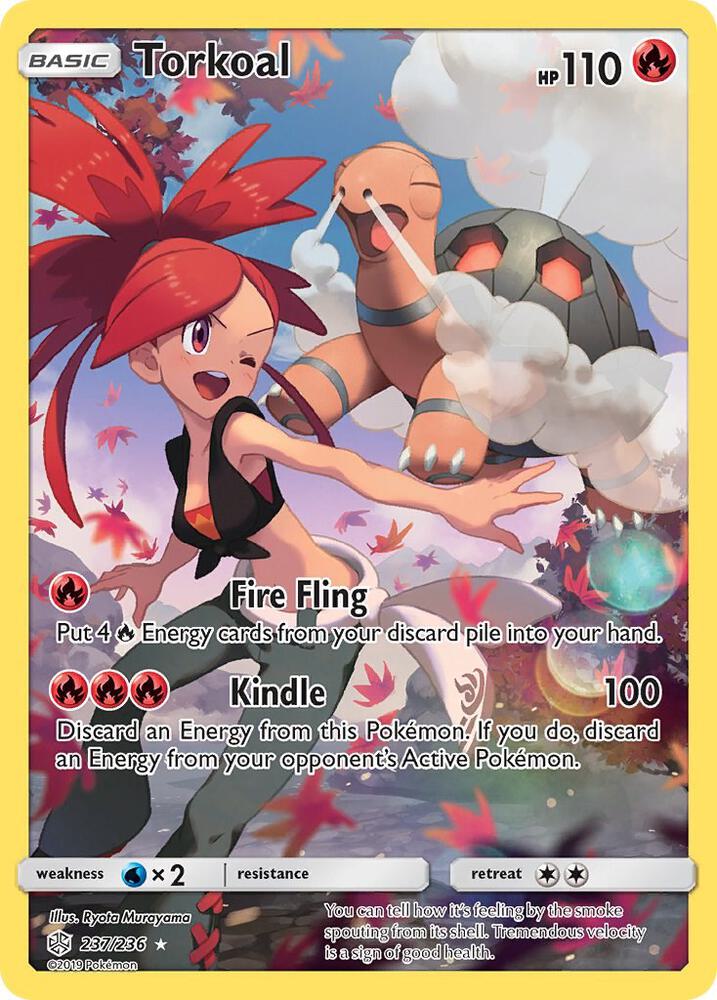Torkoal (Secret) - SM - Cosmic Eclipse (SM12) NM *FOIL*