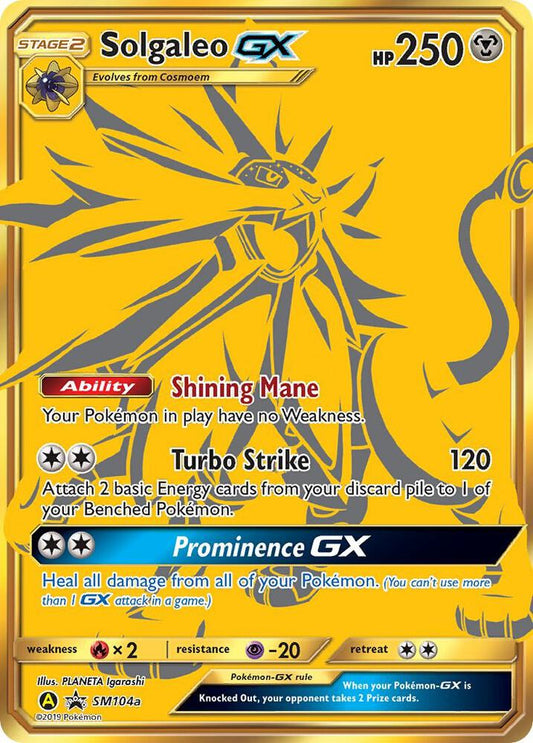 Solgaleo GX - SM104a - SM Promos (SMP) NM *FOIL*