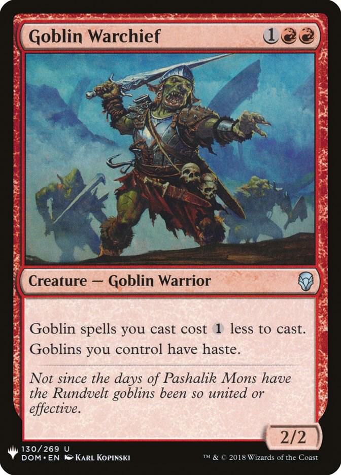Goblin Warchief - The List Reprints (LIST) NM