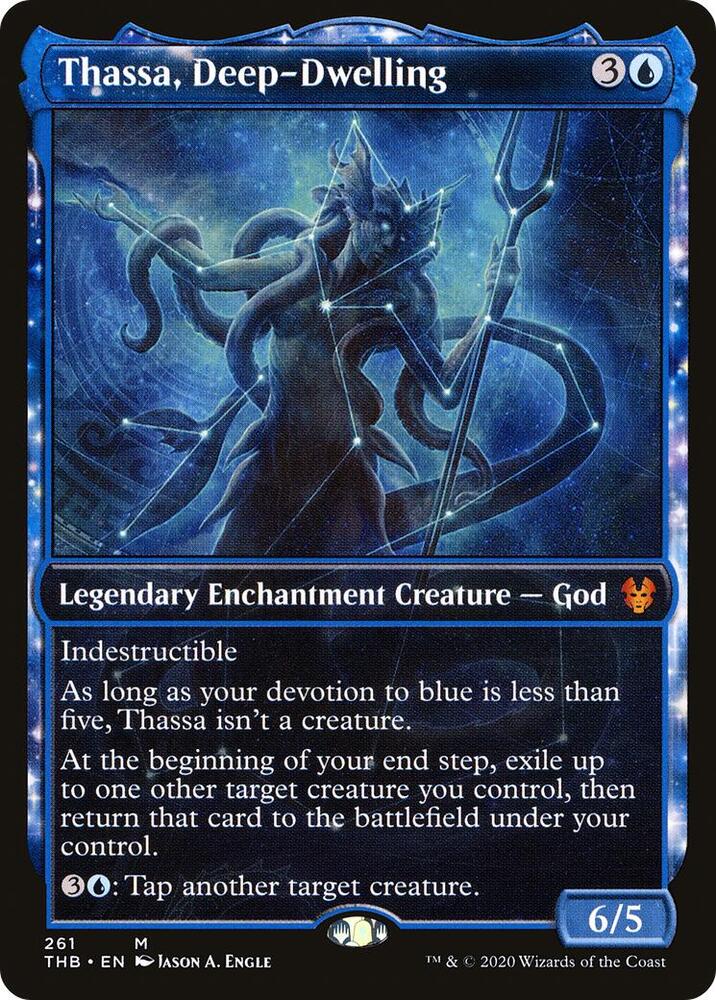Thassa, Deep-Dwelling (Showcase) - Theros Beyond Death (THB) NM