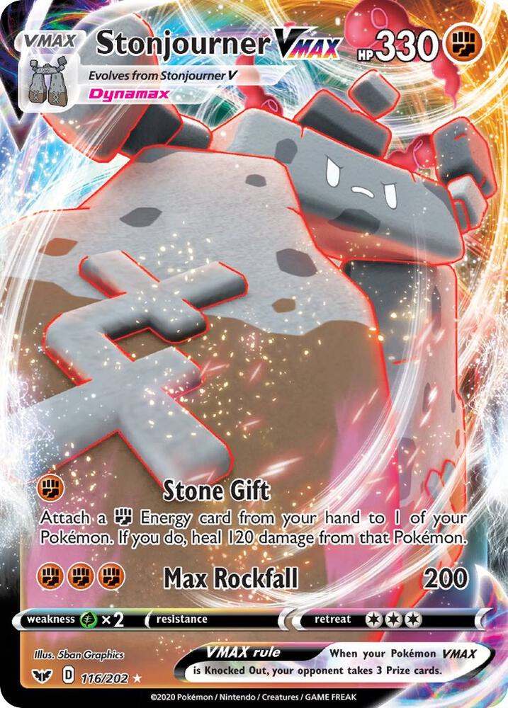 Stonjourner VMAX - SWSH01: Sword & Shield Base Set (SWSH01) NM *FOIL*