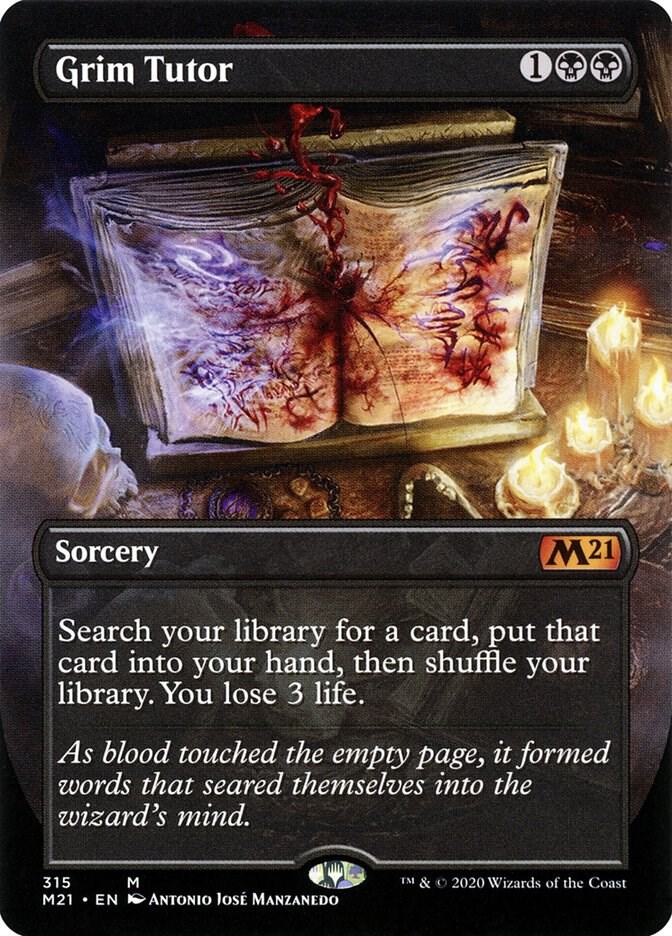 Grim Tutor (Alternate Art) - Core Set 2021 (M21) NM