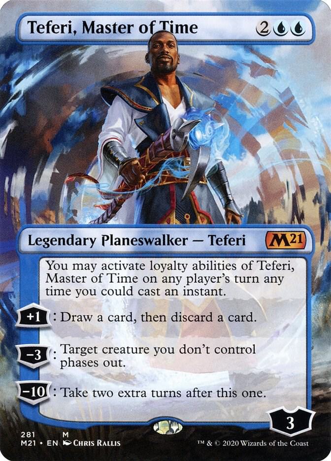 Teferi, Master of Time (Borderless) - Core Set 2021 (M21) NM