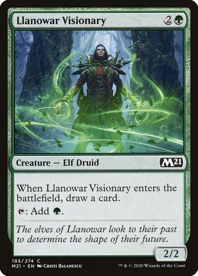Llanowar Visionary - Core Set 2021 (M21) NM *FOIL*