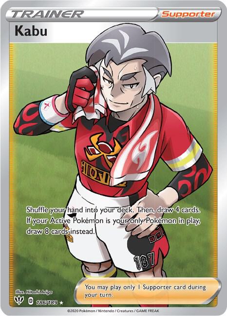 Kabu (Full Art) - SWSH03: Darkness Ablaze (SWSH03) NM *FOIL*