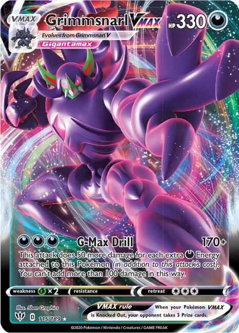 Grimmsnarl VMAX - SWSH03: Darkness Ablaze (SWSH03) NM *FOIL*