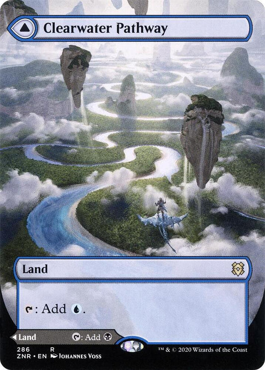 Clearwater Pathway (Borderless) - Zendikar Rising (ZNR) LP *FOIL*