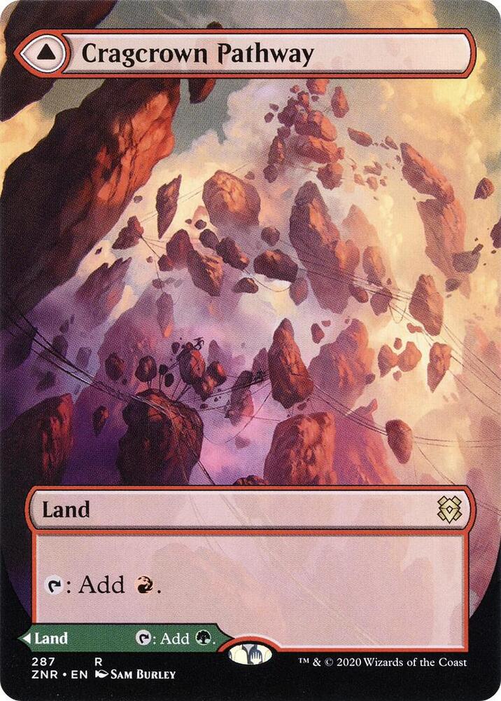 Cragcrown Pathway (Borderless) - Zendikar Rising (ZNR) NM