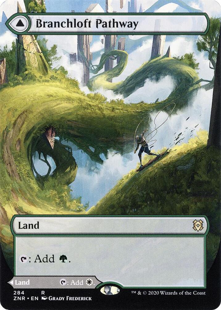 Branchloft Pathway (Borderless) - Zendikar Rising (ZNR) NM