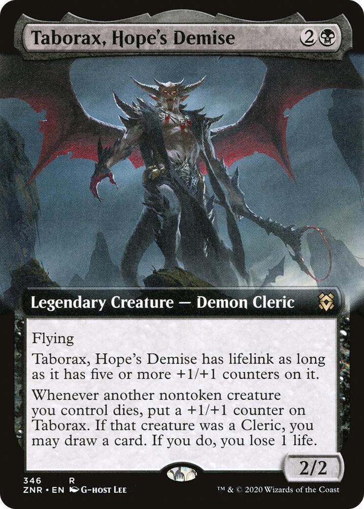 Taborax, Hope's Demise (Extended Art) - Zendikar Rising (ZNR) NM *FOIL*