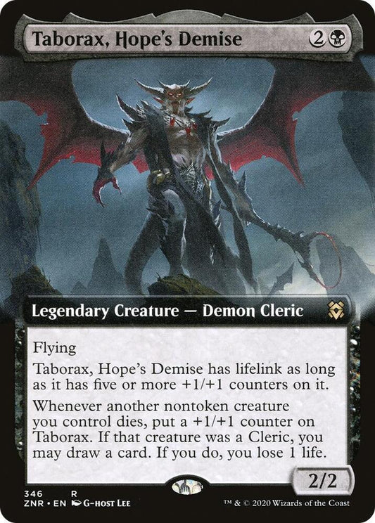 Taborax, Hope's Demise (Extended Art) - Zendikar Rising (ZNR) NM *FOIL*