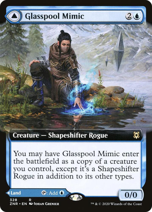 Glasspool Mimic (Extended Art) - Zendikar Rising (ZNR) NM *FOIL*