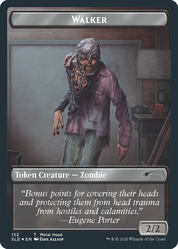 Walker (Metal Head // Treasure) Double-sided Token - Secret Lair Drop Series (SLD) NM *FOIL*
