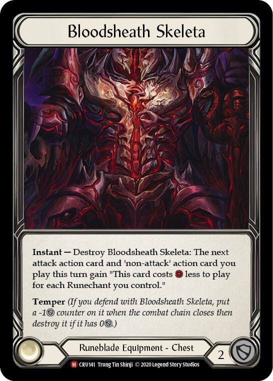 Bloodsheath Skeleta - Crucible of War (CRU) Rainbow Foil NM