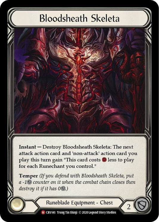 Bloodsheath Skeleta - Crucible of War (CRU) Rainbow Foil NM