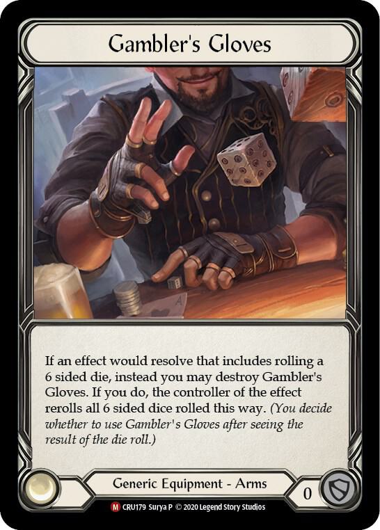 Gambler's Gloves - Crucible of War (CRU) NM *Rainbow Foil*