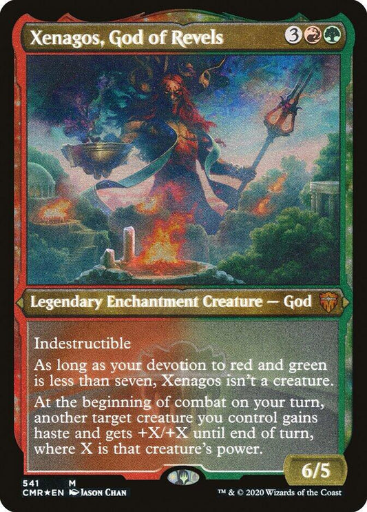 Xenagos, God of Revels (Foil Etched) - Commander Legends (CMR) NM *FOIL*