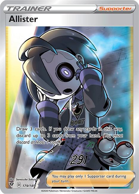 Allister (Full Art) - SWSH04: Vivid Voltage (SWSH04) NM *FOIL*