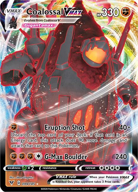 Coalossal VMAX - SWSH04: Vivid Voltage (SWSH04) NM *FOIL*