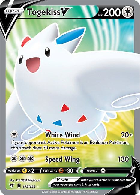 Togekiss V (Full Art) - SWSH04: Vivid Voltage (SWSH04) NM *FOIL*