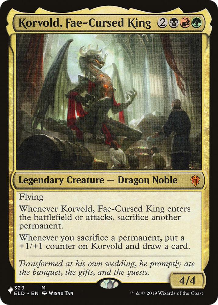 Korvold, Fae-Cursed King - The List Reprints (LIST) NM