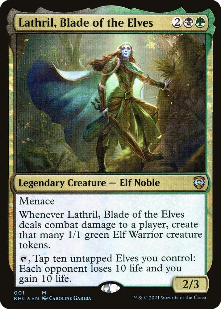 Lathril, Blade of the Elves - Commander: Kaldheim (KHC) NM *FOIL*