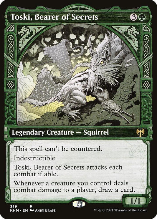 Toski, Bearer of Secrets (Showcase) - Kaldheim (KHM) NM