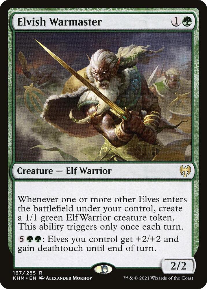 Elvish Warmaster - Kaldheim (KHM) NM *FOIL*