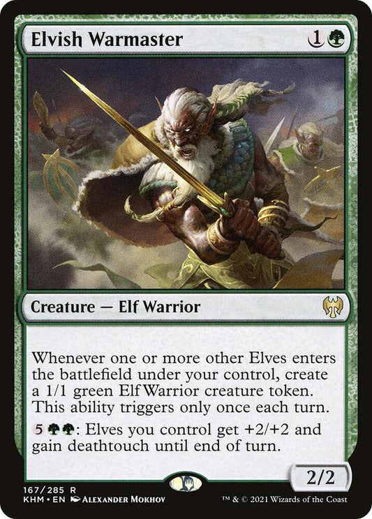 Elvish Warmaster - Kaldheim (KHM) NM *FOIL*