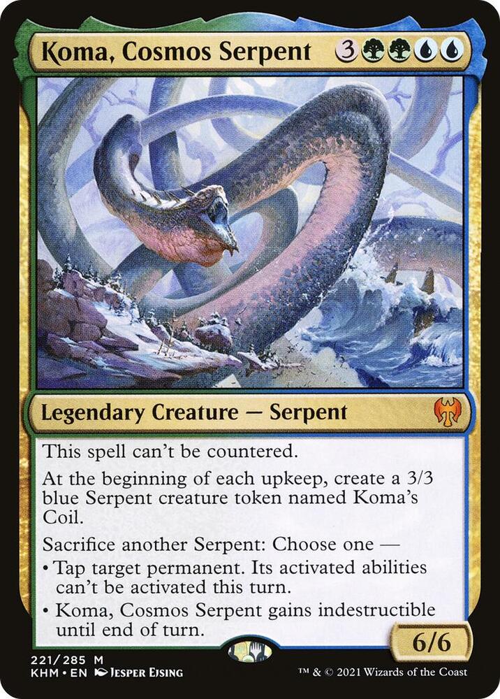 Koma, Cosmos Serpent - Kaldheim (KHM) NM *FOIL*