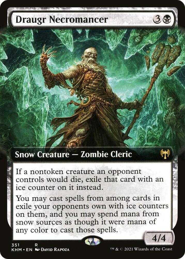 Draugr Necromancer (Extended Art) - Kaldheim (KHM) NM