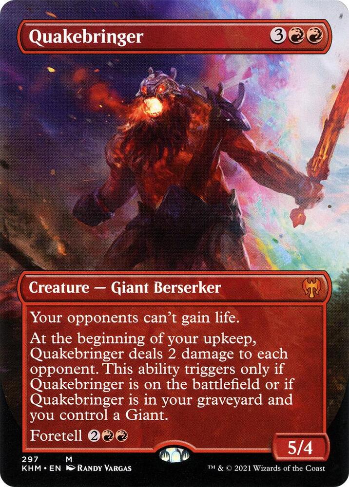 Quakebringer (Borderless) - Kaldheim (KHM) NM