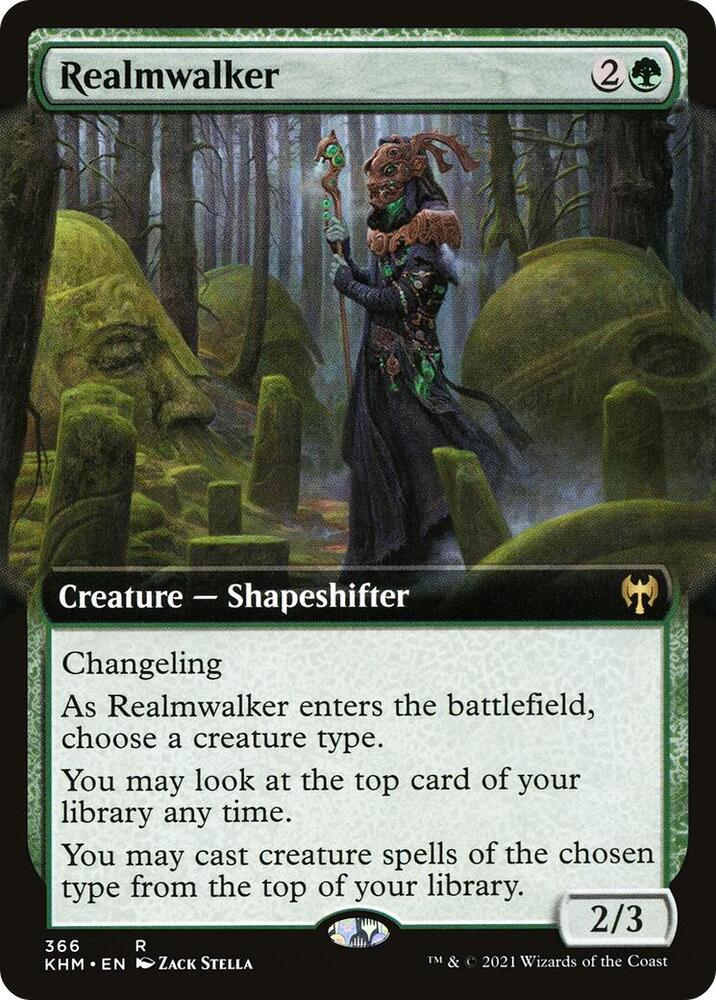 Realmwalker (Extended Art) - Kaldheim (KHM) NM *FOIL*