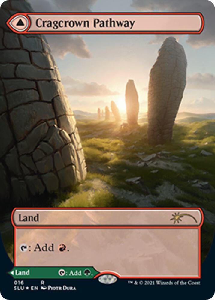 Cragcrown Pathway (Borderless) - Secret Lair Series (SLU) NM *FOIL*