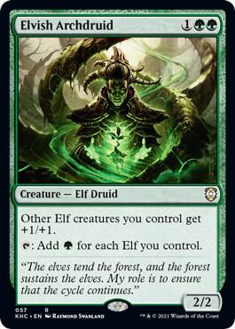 Elvish Archdruid - Commander: Kaldheim (KHC) NM