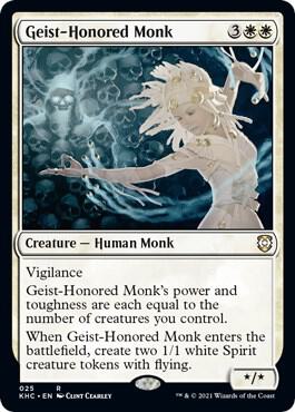 Geist-Honored Monk - Commander: Kaldheim (KHC) NM
