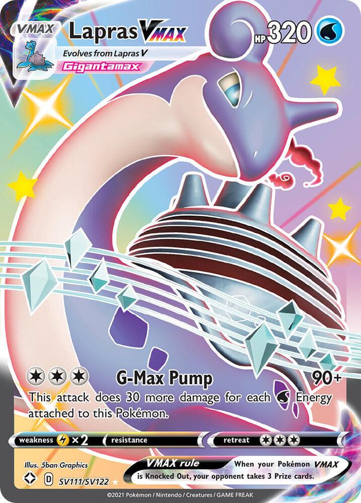 Lapras VMAX - Shining Fates: Shiny Vault (SHFSV) NM *FOIL*