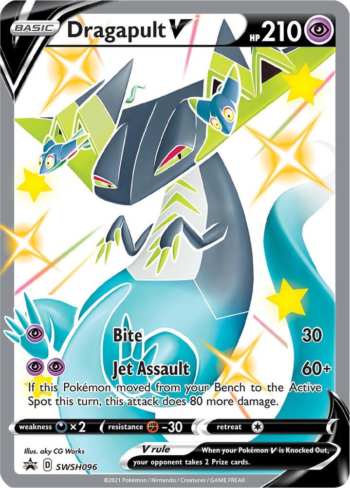 Dragapult V - SWSH096 - SWSH: Sword & Shield Promo Cards (SWSD) NM *FOIL*
