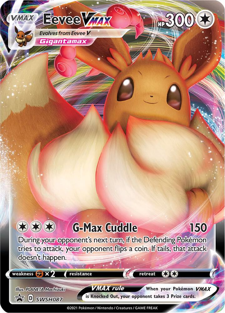 Eevee VMAX - SWSH087 - SWSH: Sword & Shield Promo Cards (SWSD) NM *FOIL* SEALED
