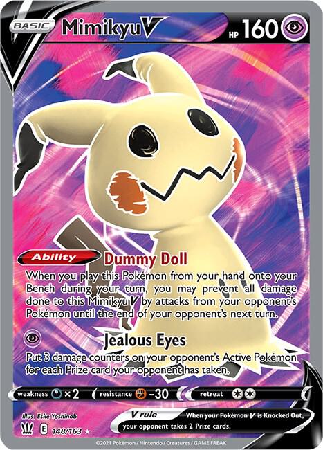 Mimikyu V (Full Art) - SWSH05: Battle Styles (SWSH05) NM *FOIL*