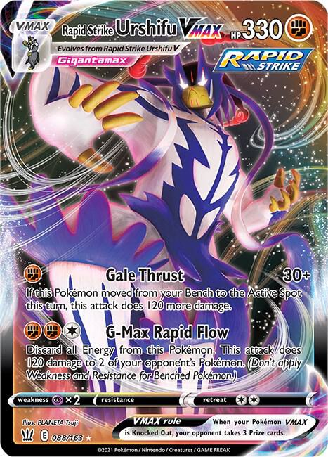 Rapid Strike Urshifu VMAX - SWSH05: Battle Styles (SWSH05) NM *FOIL*