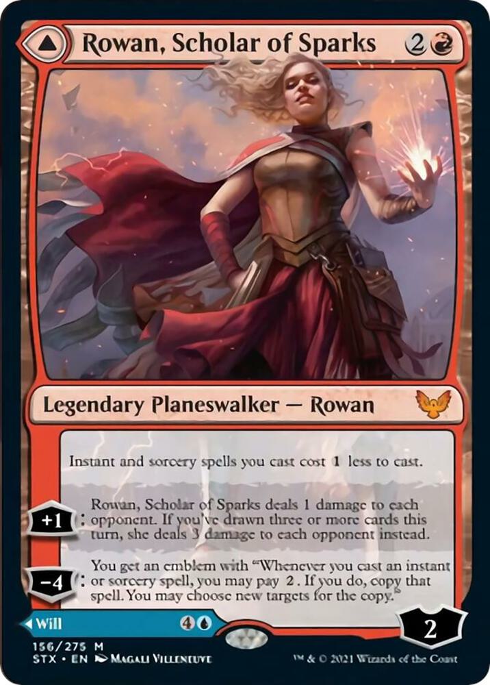 Rowan, Scholar of Sparks - Strixhaven: School of Mages (STX) NM *FOIL*