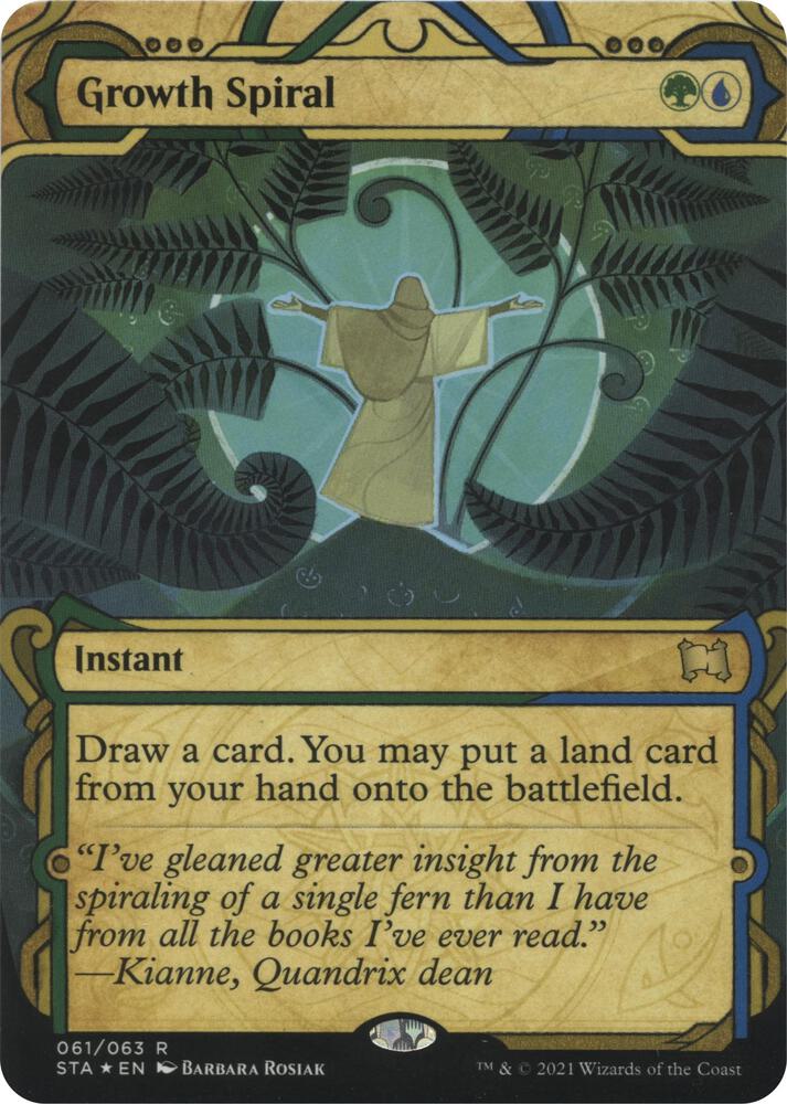 Growth Spiral (Foil Etched) - Strixhaven: Mystical Archive (STA) NM *FOIL*