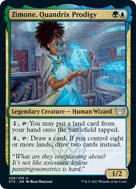 Zimone, Quandrix Prodigy - Strixhaven: School of Mages (STX) NM *FOIL*