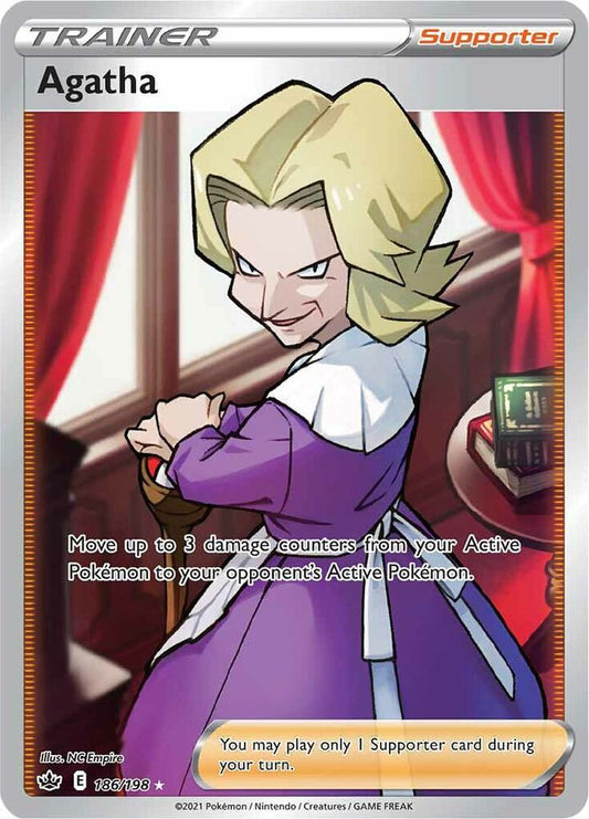 Agatha (Full Art) - SWSH06: Chilling Reign (SWSH06) NM *FOIL*