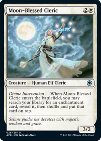 Moon-Blessed Cleric - Adventures in the Forgotten Realms (AFR) NM *FOIL*