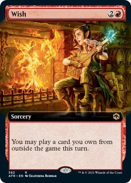 Wish (Extended Art) - Adventures in the Forgotten Realms (AFR) NM *FOIL*