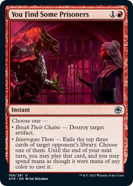 You Find Some Prisoners - Adventures in the Forgotten Realms (AFR) NM *FOIL*