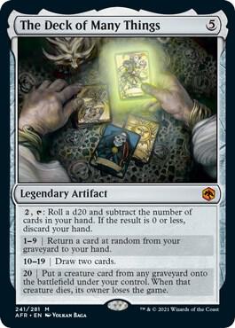 The Deck of Many Things - Adventures in the Forgotten Realms (AFR) NM